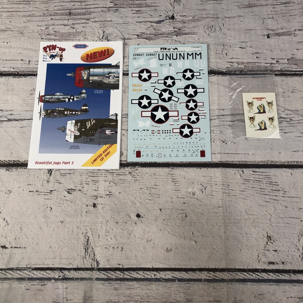 *RARE* PYN UP DECALS 1/48 PYND48021 Beautiful Jugs Part 4,3